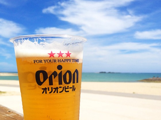 沖縄でビール！