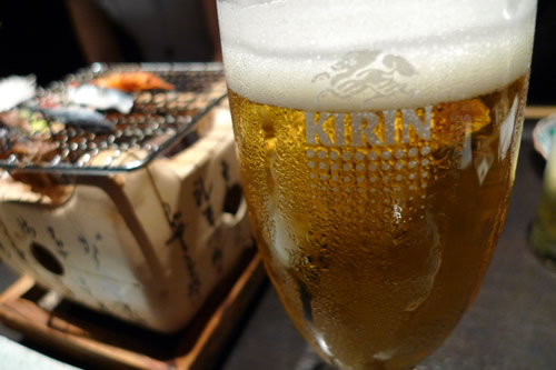 銀座 能登輪島 ビールはキリン