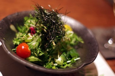 豆富と水菜の京サラダ