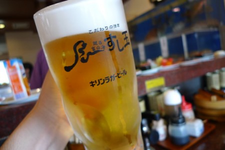 富山「すし玉 富山掛尾店」 直送＆ビール