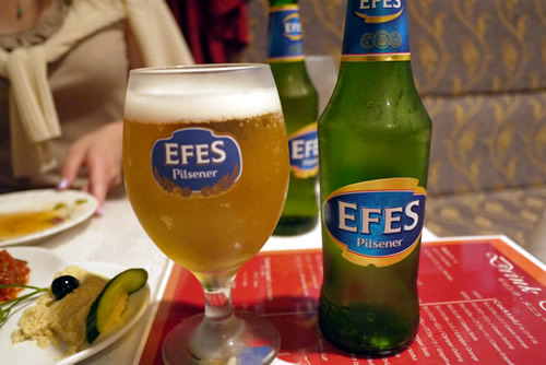 トルコのビール エフェス