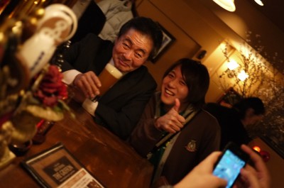 アウグスビール社長と横浜ビール醸造長の五條さん