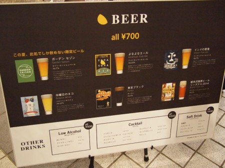 ビールは6種類