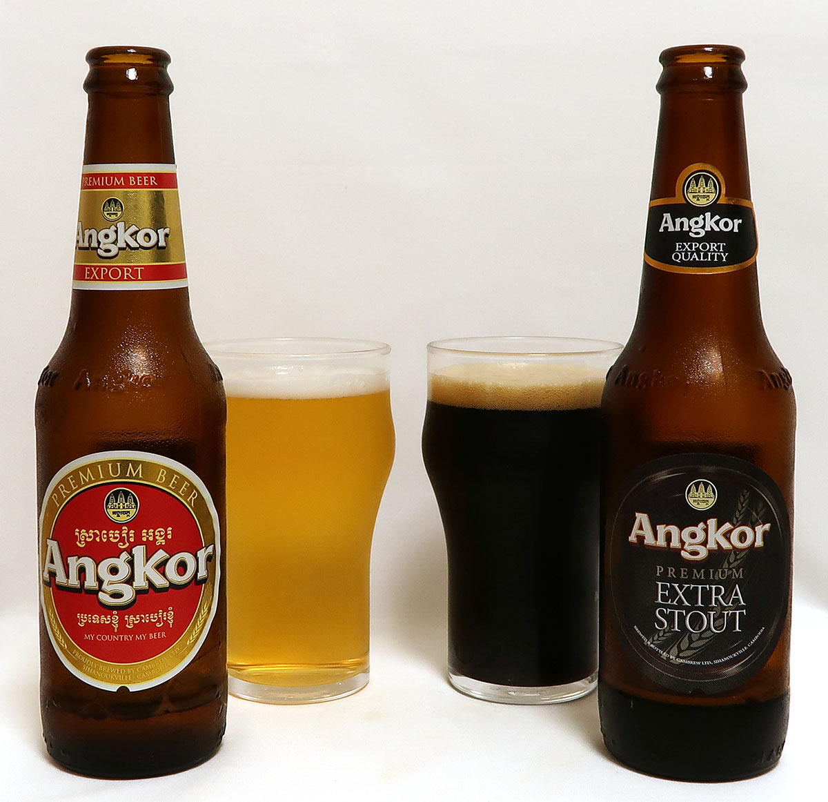カンボジア Angkor Beer & EXTRA STOUT