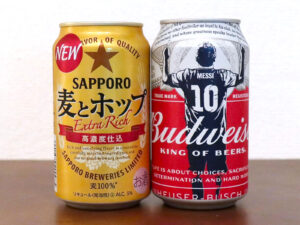 サッポロ 麦とホップ＆バドワイザー