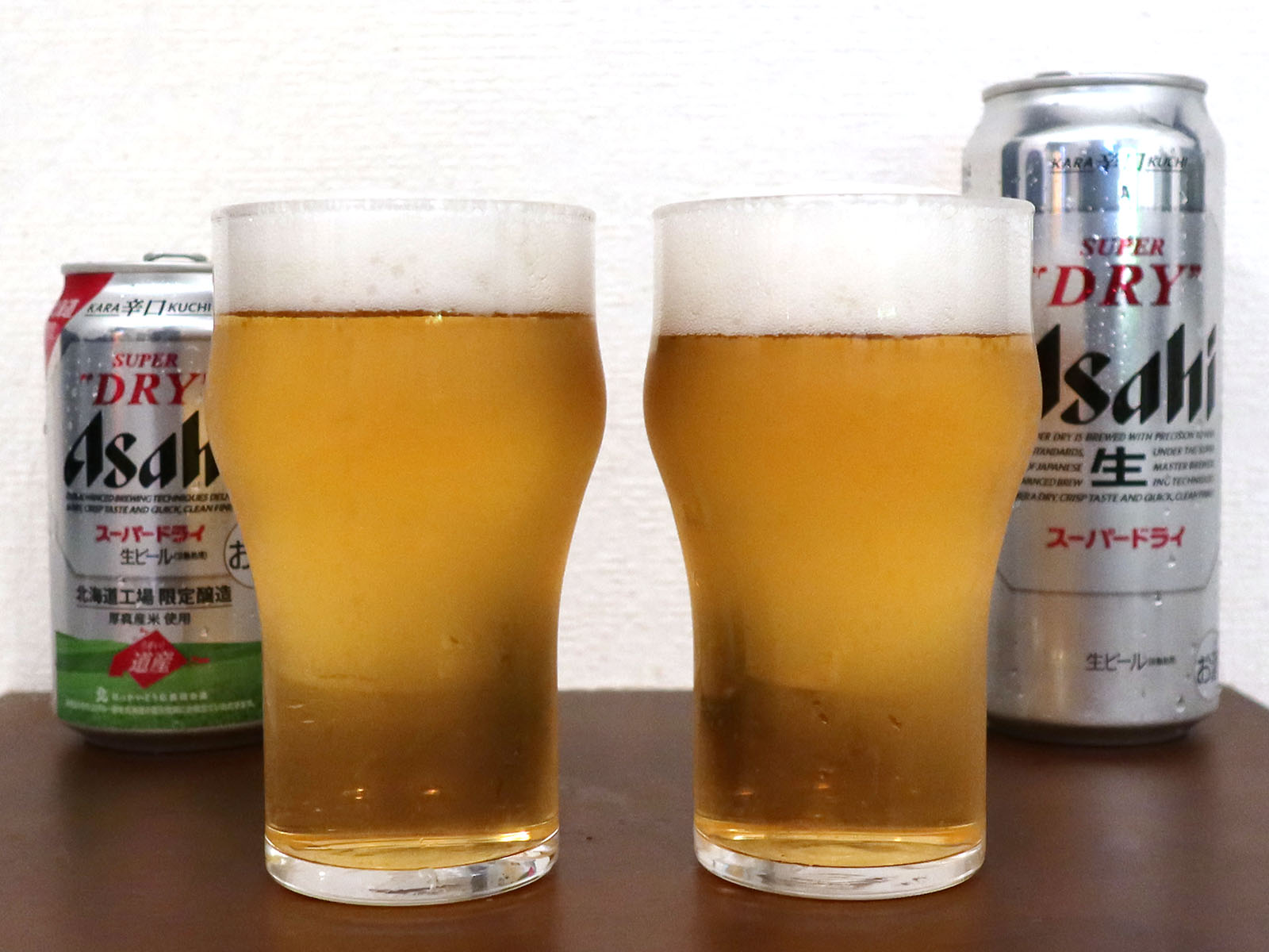 アサヒビール アサヒスーパードライ 北海道工場限定醸造を飲み比べ