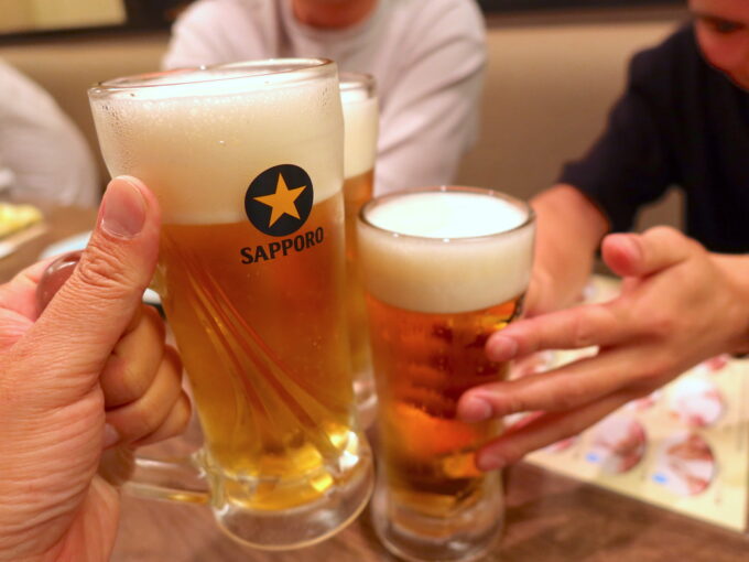 サッポロビールで乾杯！