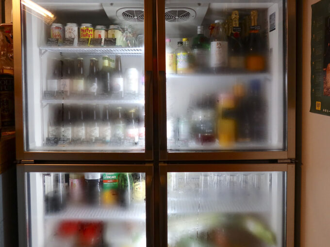 クラフトビールの入った冷蔵庫