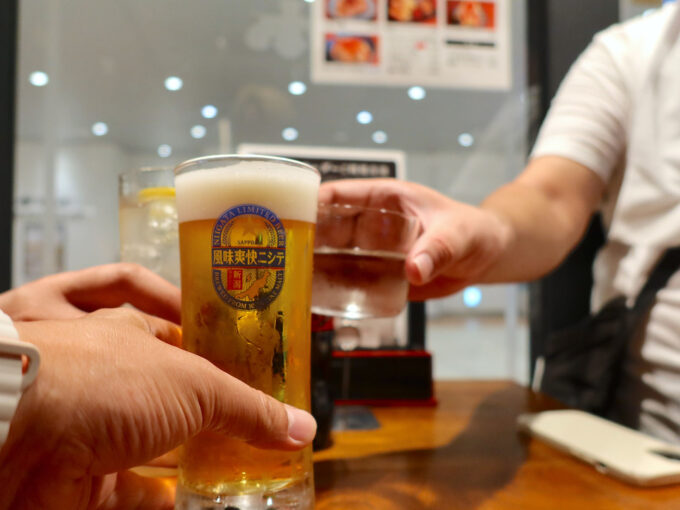 新潟限定ビール・風味爽快ニシテで乾杯！