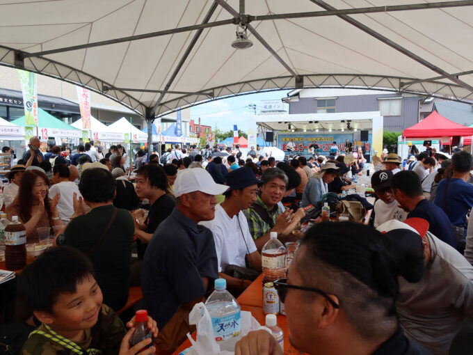 テント席からの眺め