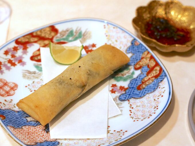 サンマの揚げ春巻き（900円/2本）