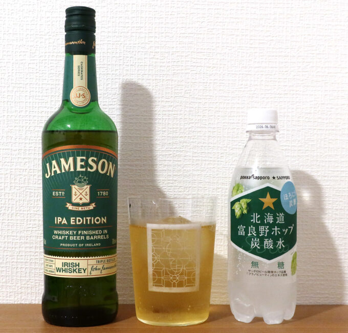 ジェムソン IPA エディションをホップソーダで割る