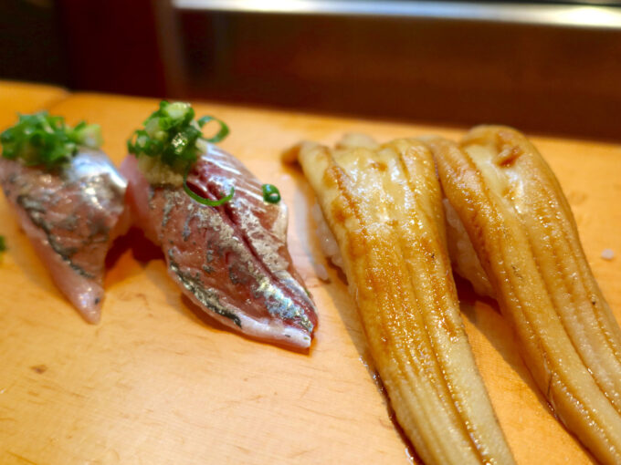 あじ＆穴子（1つ220円）