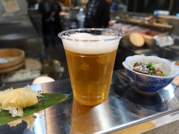 二杯目はビール
