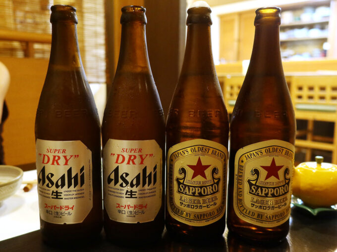 瓶ビールも飲みました